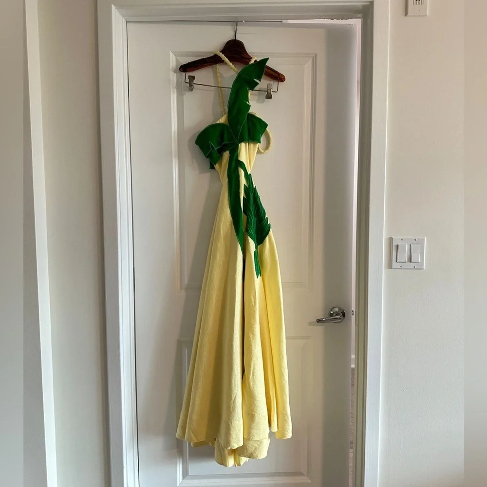 Farm Rio Palm Tree Cutwork Midi Dress - Picture 4 of 9